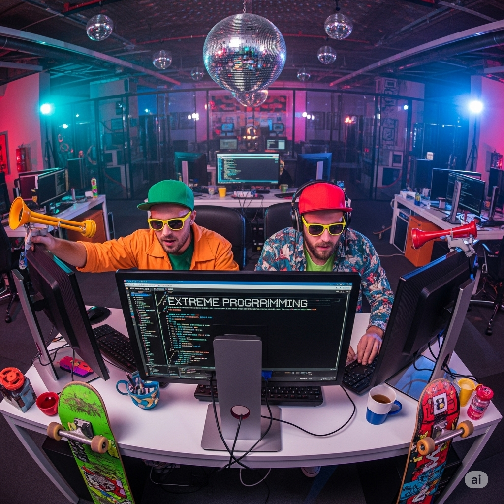 Just a typical pair programming session.